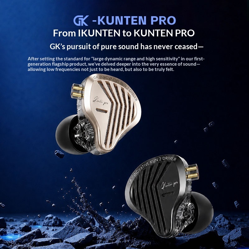 Audiophile Headphone Wired - Tersedia: Headset In-Ear Gk Kunten Pro