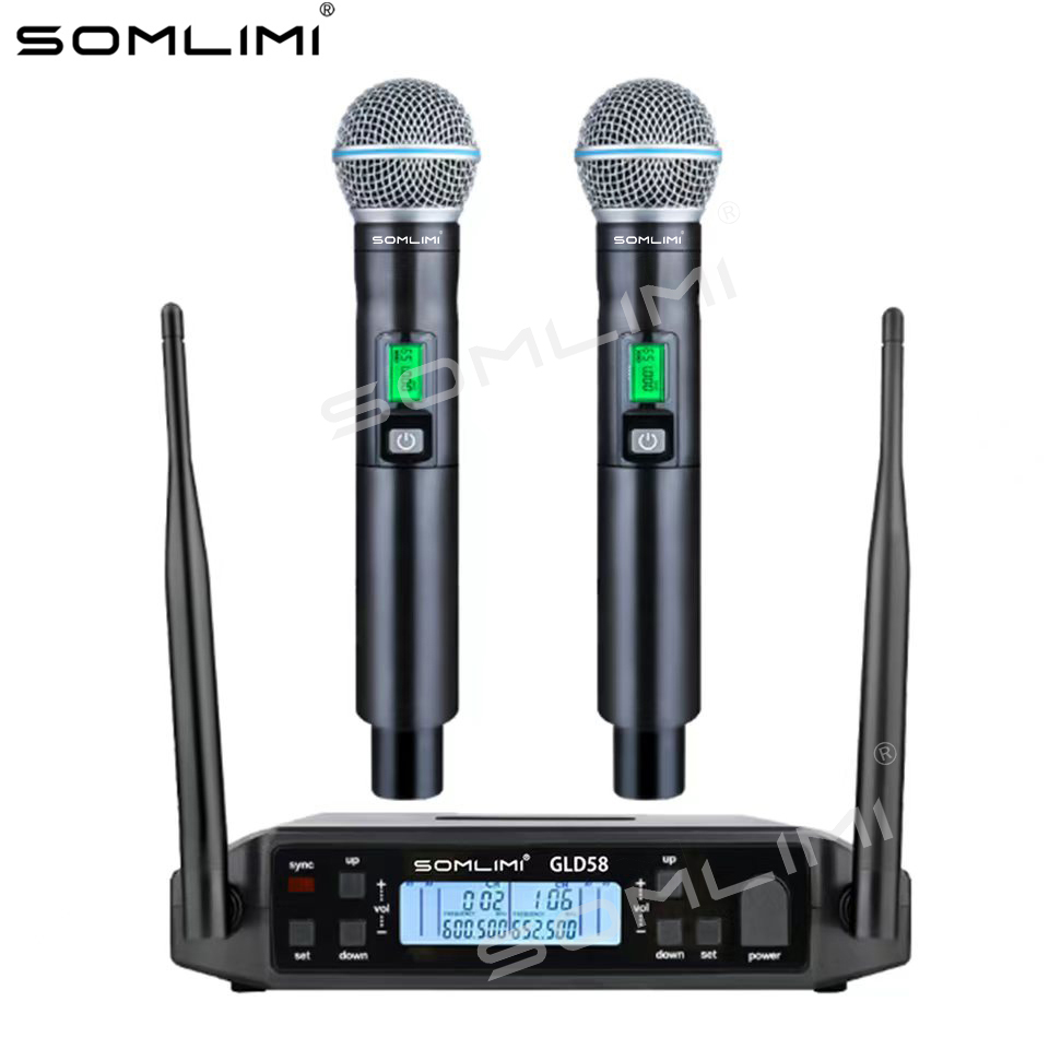 Shure Mic Sm58 - SOMLIMI G24-A58 600MHz Mikrofon Nirkabel Profesional