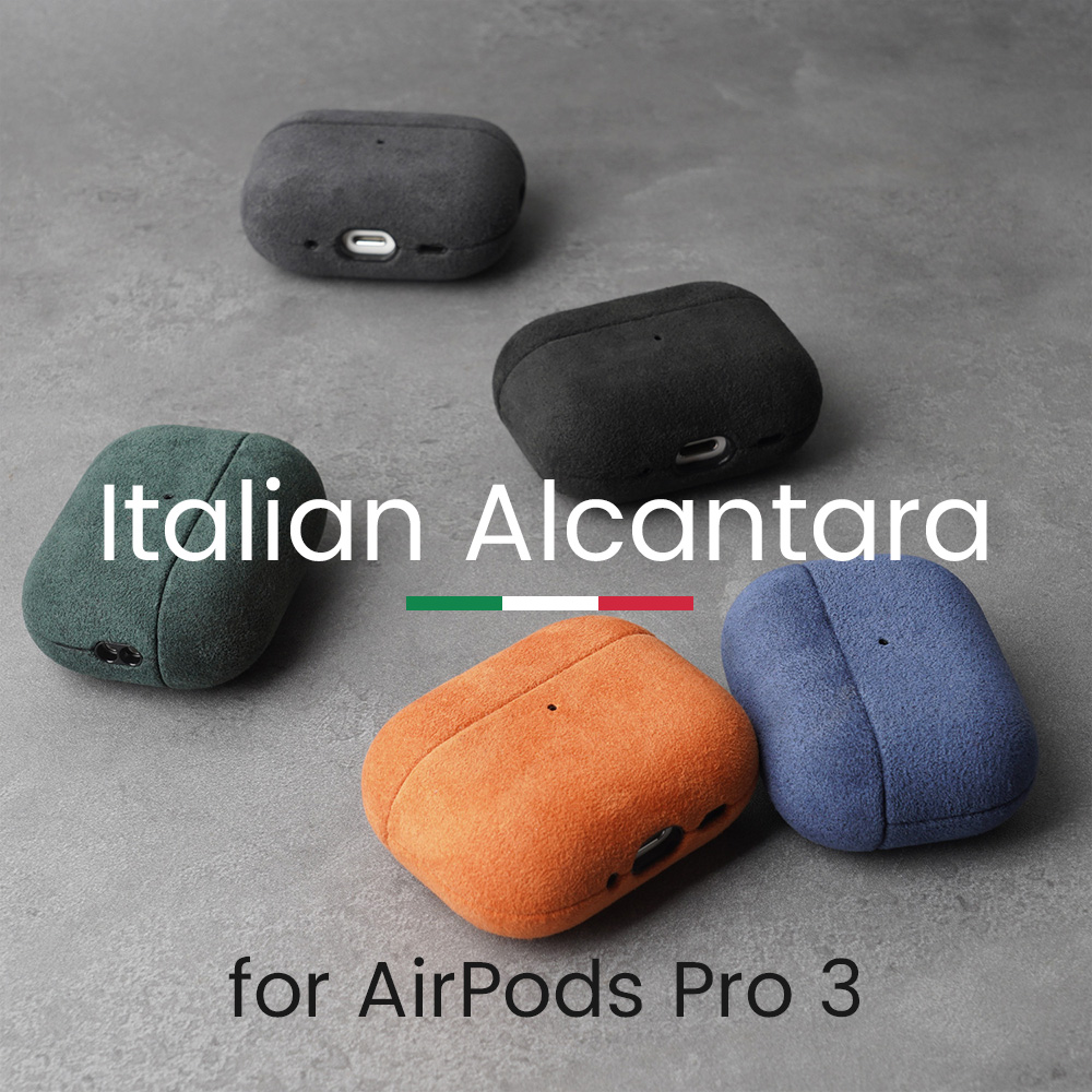 Bluetooth Headset On Ear - Casing ALCANTARA untuk AirPods Pro 3,