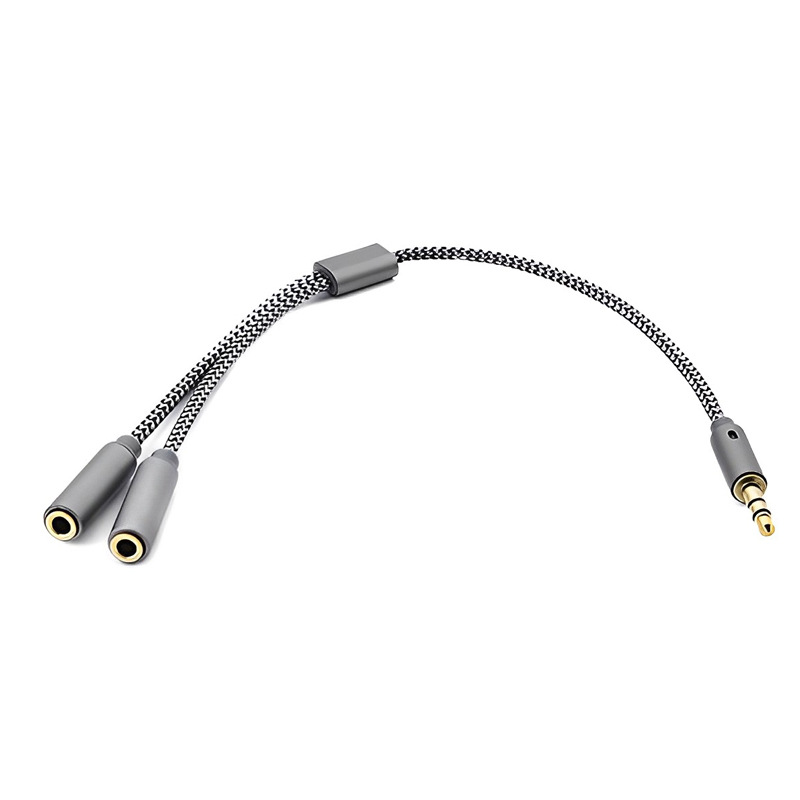 Earphone Splitter Jack - 1 Buah 3.5Mm Pemisah Audio Y