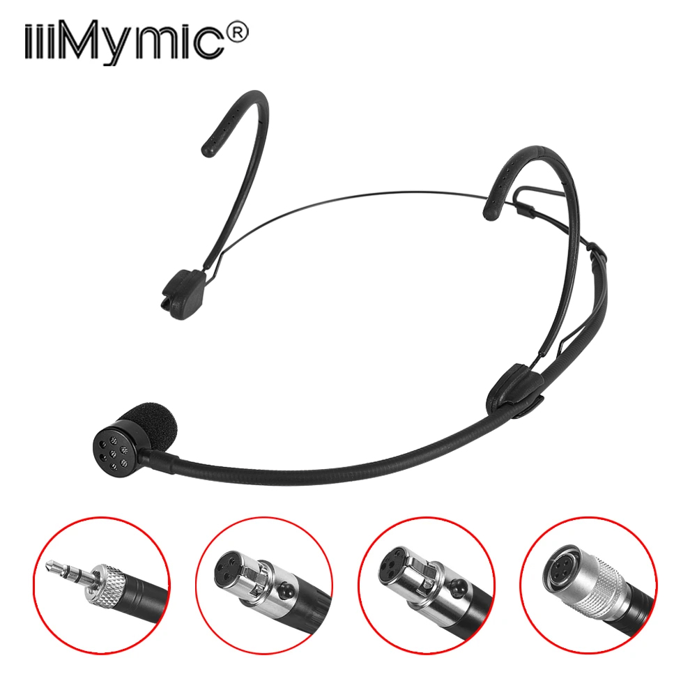 Audiophile Headphone Wired - Iiimymic Mikrofon Headset Hitam Unidirectional untuk