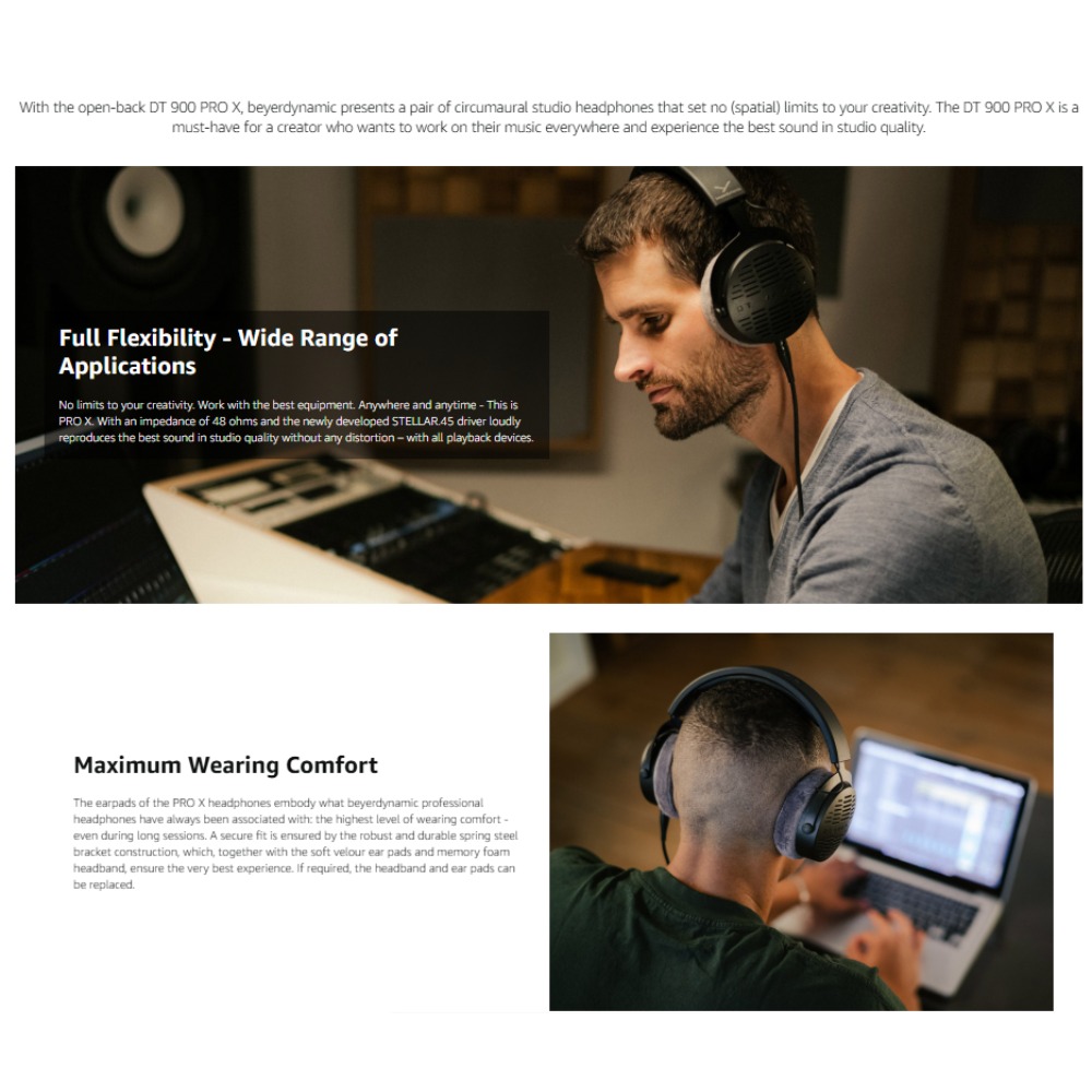 Beyerdynamic DT 900 PRO X Head - Audiophile Headphone Wired ulasan dan harga